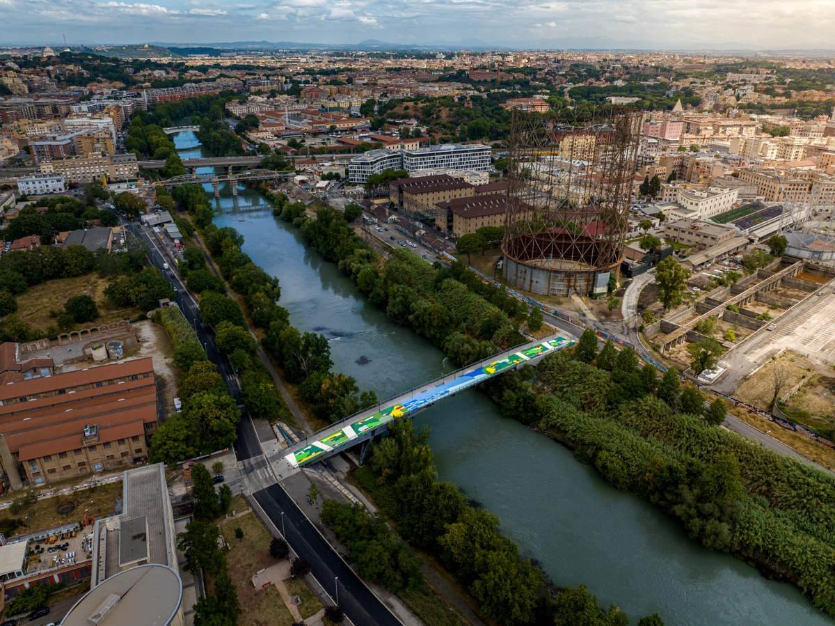 Ponte della Scienza Gazometro passeggiata